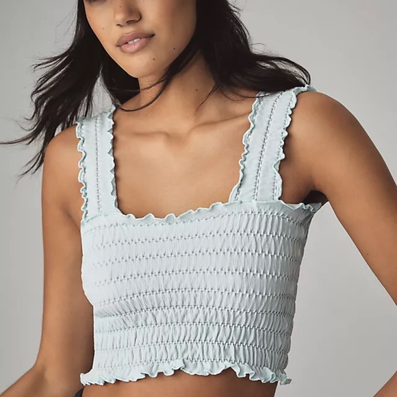 Anthropologie Tops - NWT By Anthropologie Seamless Smocked Square-Neck Tank